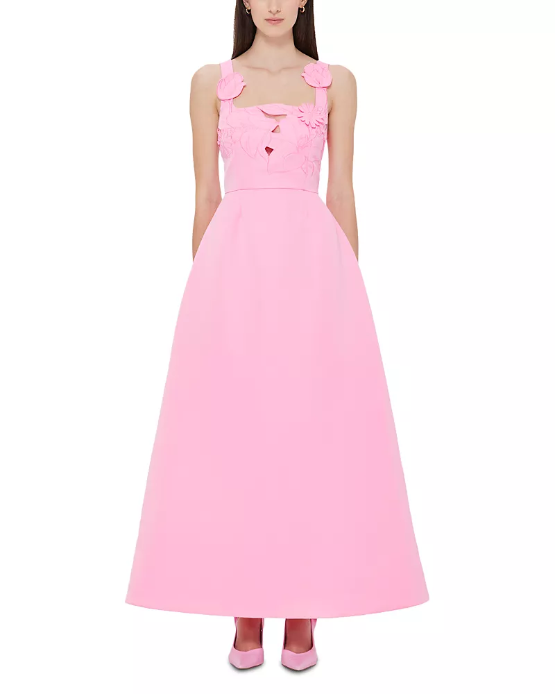 Leo Lin Rianne Applique Maxi Dress