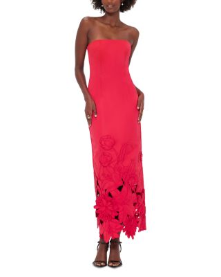 Rayna Strapless Appliqu&amp;eacute; Dress