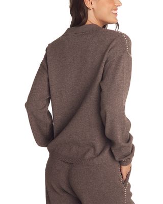 Whipstitch Button Front Shirt