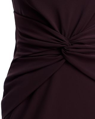 Crepe Twist Front Gown