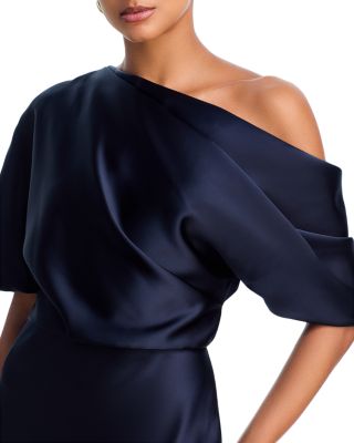 Draped Pencil Midi Dress