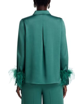 Luna Satin Back Crepe Blouse