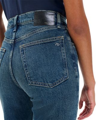 Harlow Mid Rise Straight Leg Jeans in Ness