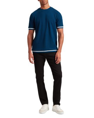 Ivanan Short Sleeve Rib Textured Tee