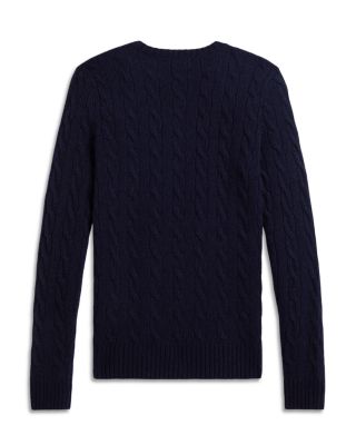 Cable Wool Cashmere Crewneck Sweater