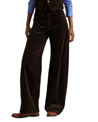 Cotton Corduroy Wide Leg Pant