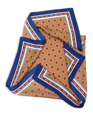 Floral Print Silk Bandana 