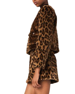 Leopard Faux Fur Jacket 