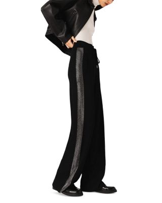 Trousers with Rhinestone Band