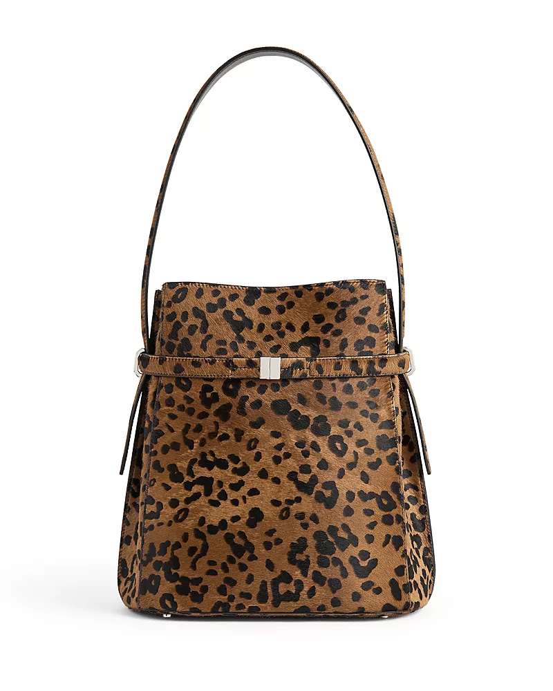 Toteme Belted Calf Hair Bucket Bag