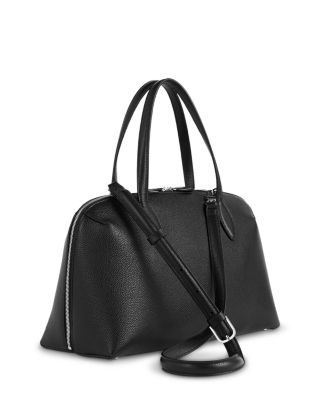 TOTEME Large Grained-Leather Day Tote in Black | Bloomingdale's