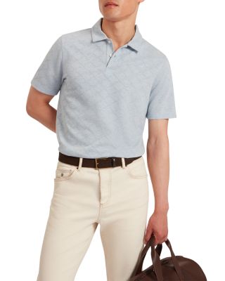 Dalimi Short Sleeve Diamond Jacquard Polo