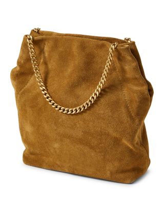 Small Suede Slouch Shoulder Bag