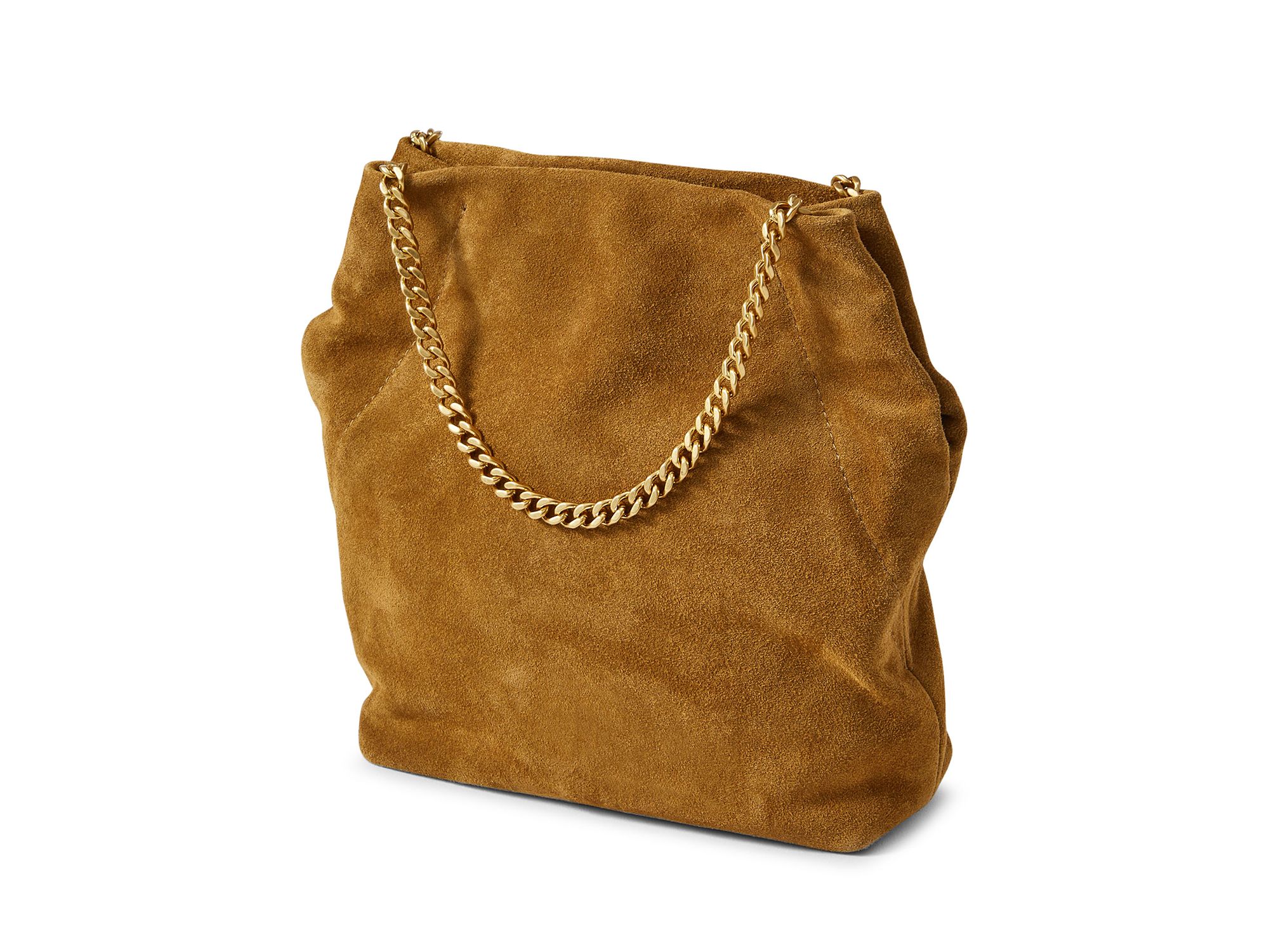 Small Suede Slouch Shoulder Bag — Image 5