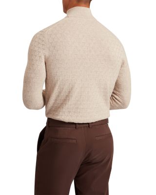 Jeremee Texture Stitch Half-Zip Sweater