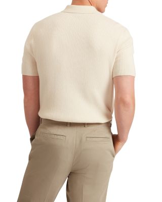 Jaylon Waffle Stitch Zip Polo