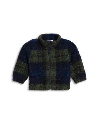Boys' Plaid Teddy Fleece Coat - Baby