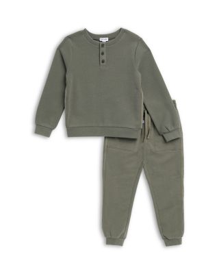 Boys' Adventure Thermal Henley Top & Jogger Pants Set - Little Kid