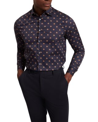 Olufar Slim Fit Button-Front Shirt