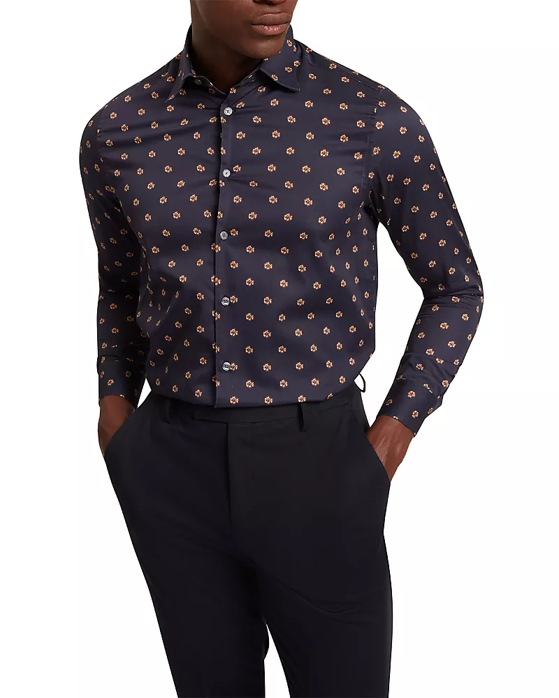 Ted Baker Olufar Slim Fit Button-Front Shirt