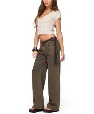  Kristal Twist Front V Neck Top