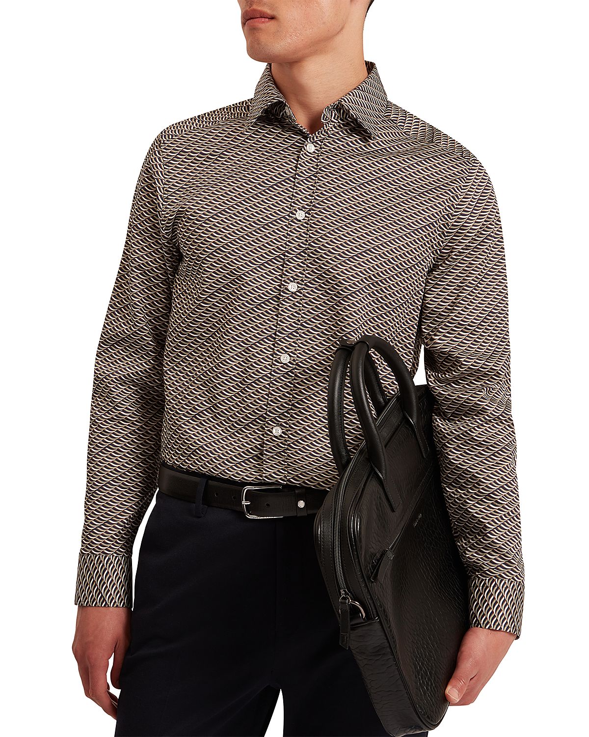 Ted Baker Agnar Long Sleeved Regular Fit Button Down Shirt