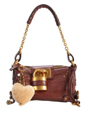 Chloé Symbols Shearling Heart Charm | Bloomingdale's Handbags