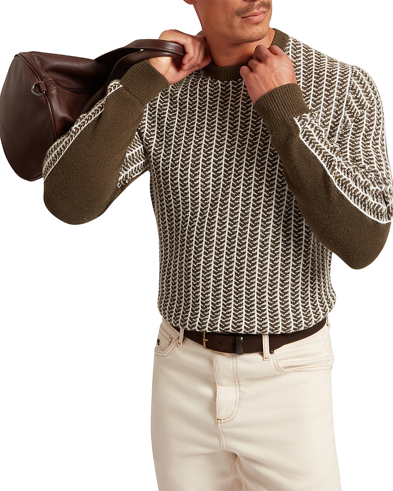 Ted Baker Frankez Textured Crewneck Sweater