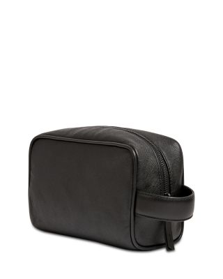 Samberg Tie Bar Detail Leather Washbag