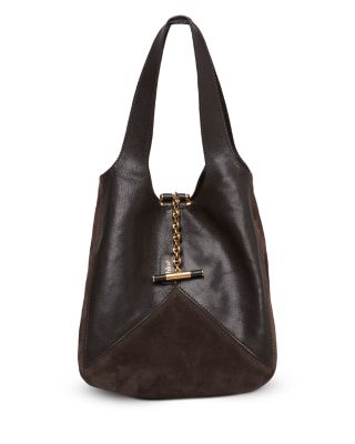 Balloon Small Suede Hobo Bag