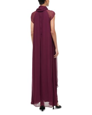Camilla Tie Neck Maxi Dress