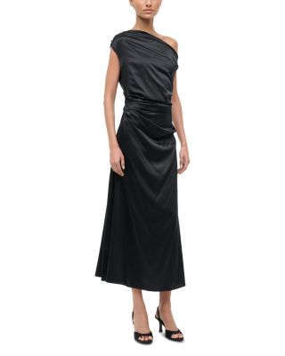 Phare Silk Blend One Shoulder Dress