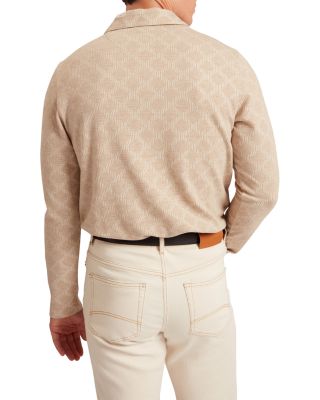 Imlad Long Sleeve Diamond Jacquard Polo