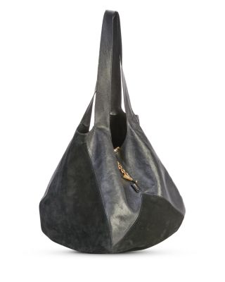 Balloon Suede Hobo Bag