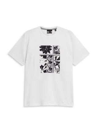 Koney Floral Box Print Cotton Tee