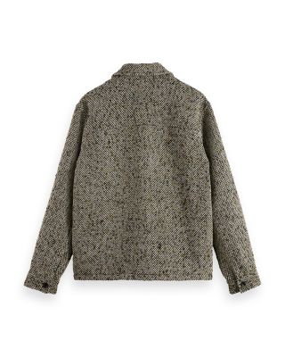 Multicolored Tweed Shirt Jacket