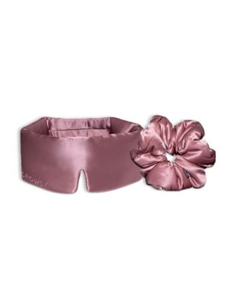  Silk Mask and Padded Scrunchie Set