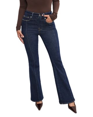 Good Petite Flare Jeans in Indigo983