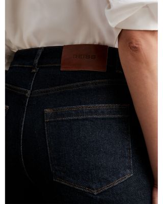 Petites Selin Straight Jeans in Dark Blue