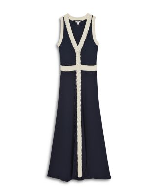 Lou Craft Detail Knitted Midi Dress