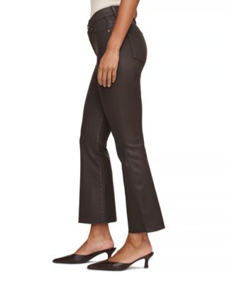 Petite Bridget Boot High Rise Instasculpt™ Coated Jeans in Chocolate