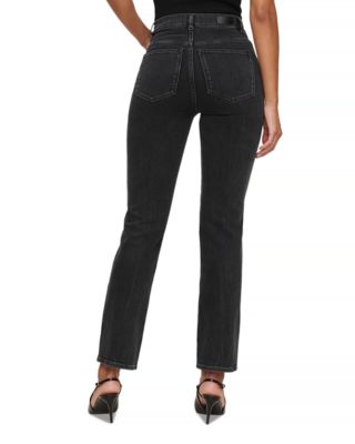 Petite Halle High Rise Instasculpt Straight Jeans in Nightshade