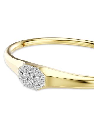 Dextera Pav&eacute; Crystal Cluster Bangle Bracelet