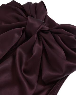 Satin Cape Maxi Dress