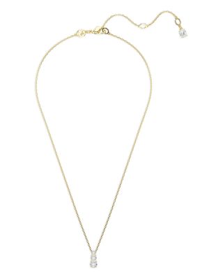 Stilla Crystal Attract Three Stone Pendant Necklace, 14.875-17.75"