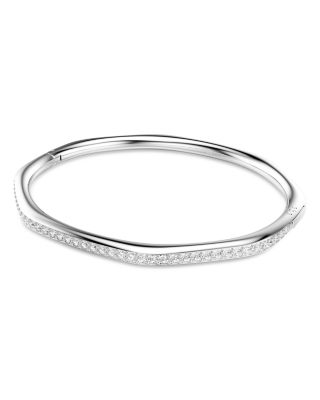 Dextera Pav&eacute; Crystal Geometric Bangle Bracelet