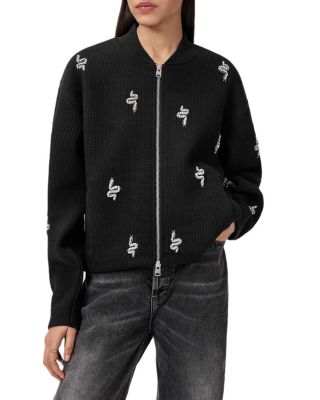 Rhea Bea Embellished Bomber Jacket