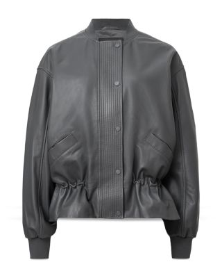 Sofi Leather Bomber Jacket