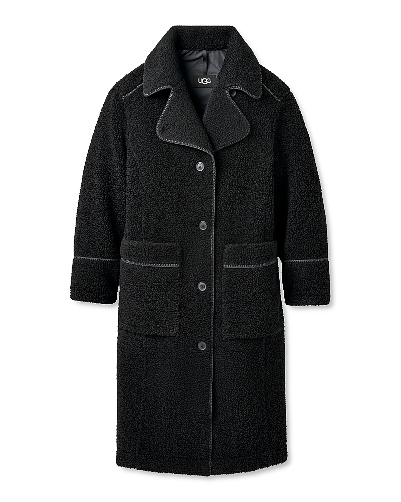 Ugg Sema Fluff Coat In Black