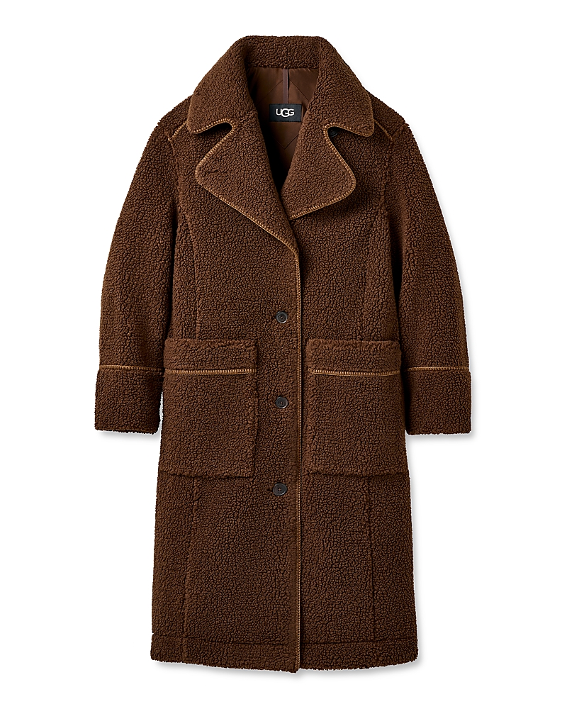 Ugg Sema Fluff Coat In Brown
